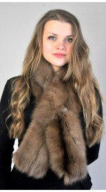 Sable fur scarf